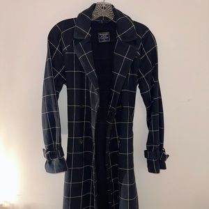 Abercrombie navy trench coat
